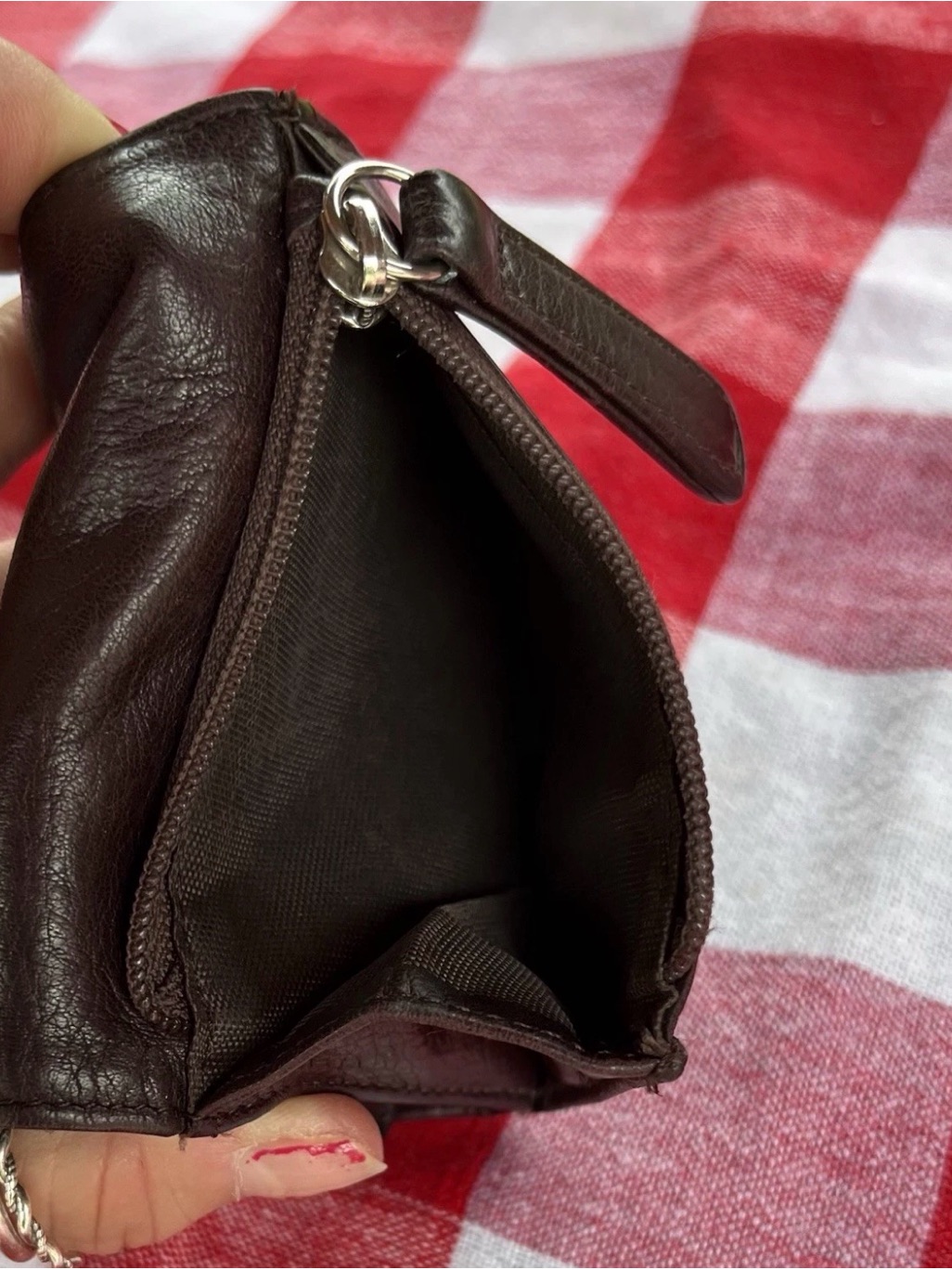 Vintage Osgoode Marley Men's Dark Brown Mini Leather Wallet - Classic Trifold — image 7 of 8
